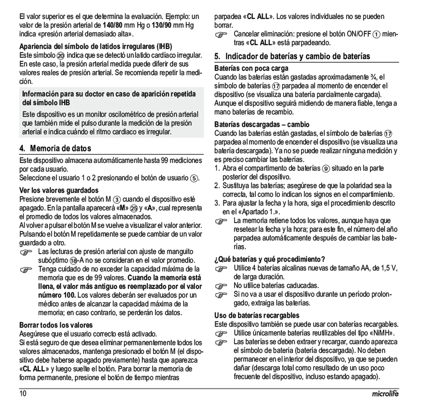 Microlife BP Bloeddrukmeter B3 Comfort PC afbeelding van document #12, gebruiksaanwijzing