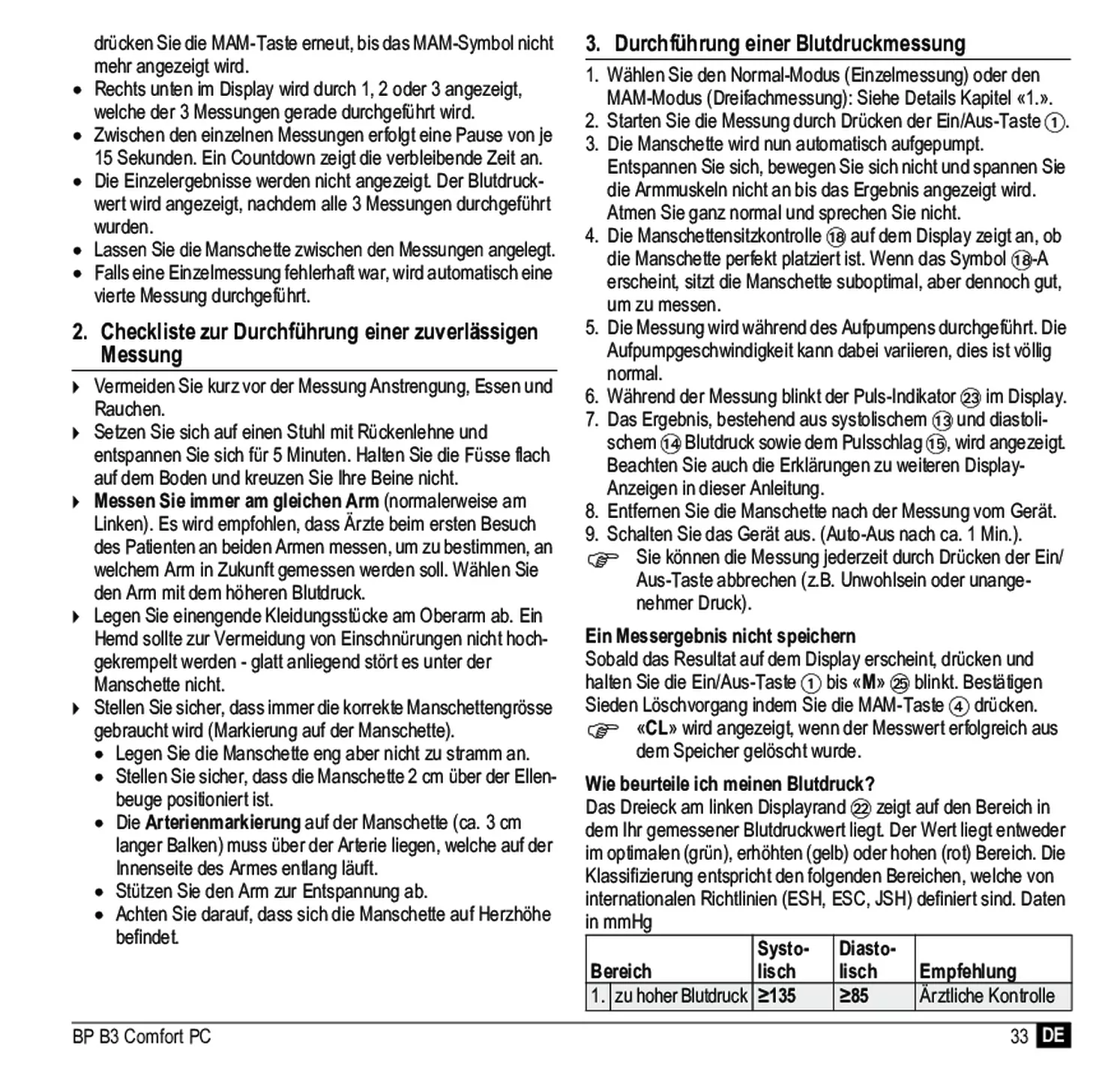 Microlife BP Bloeddrukmeter B3 Comfort PC afbeelding van document #35, gebruiksaanwijzing