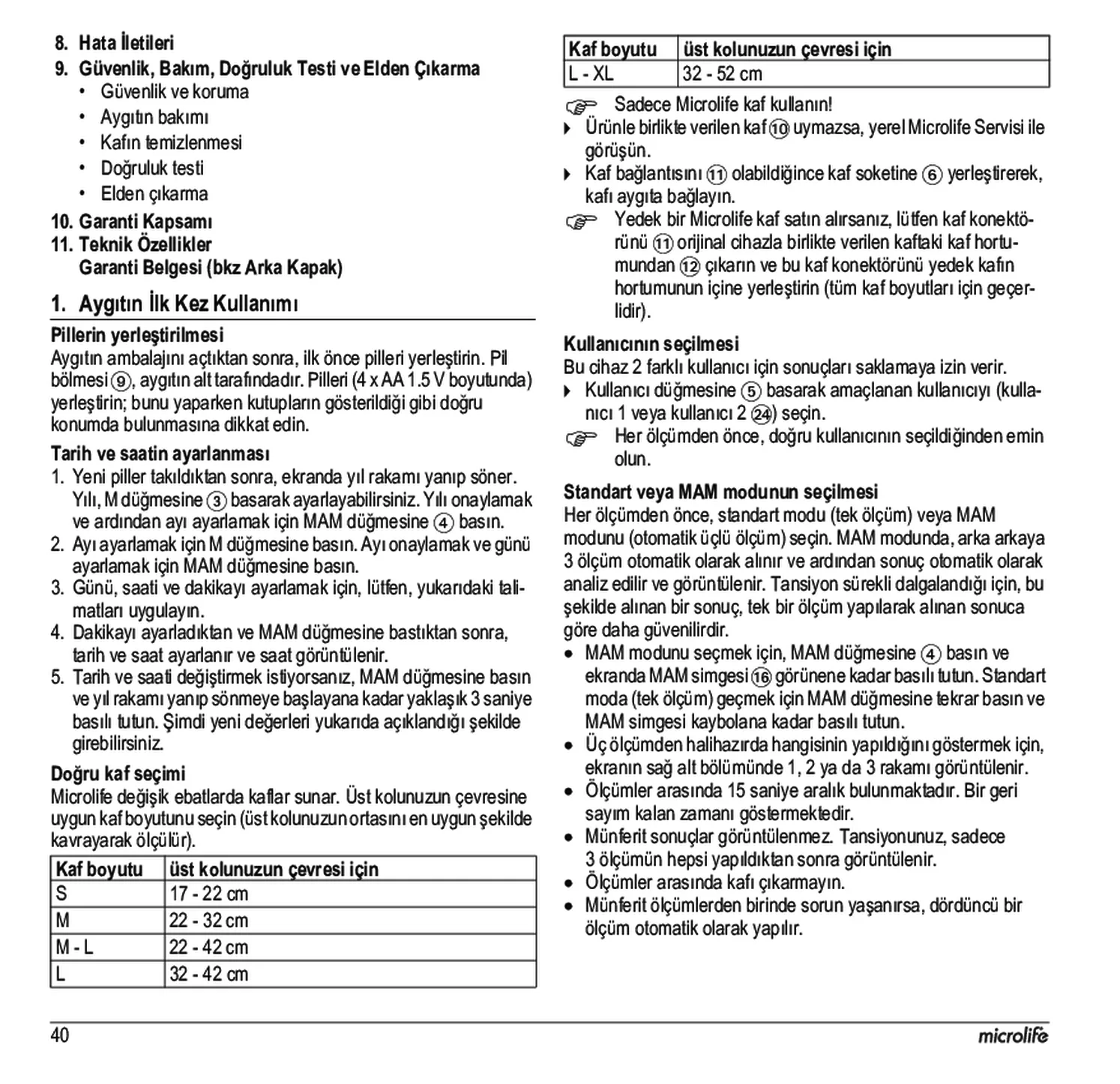 Microlife BP Bloeddrukmeter B3 Comfort PC afbeelding van document #42, gebruiksaanwijzing