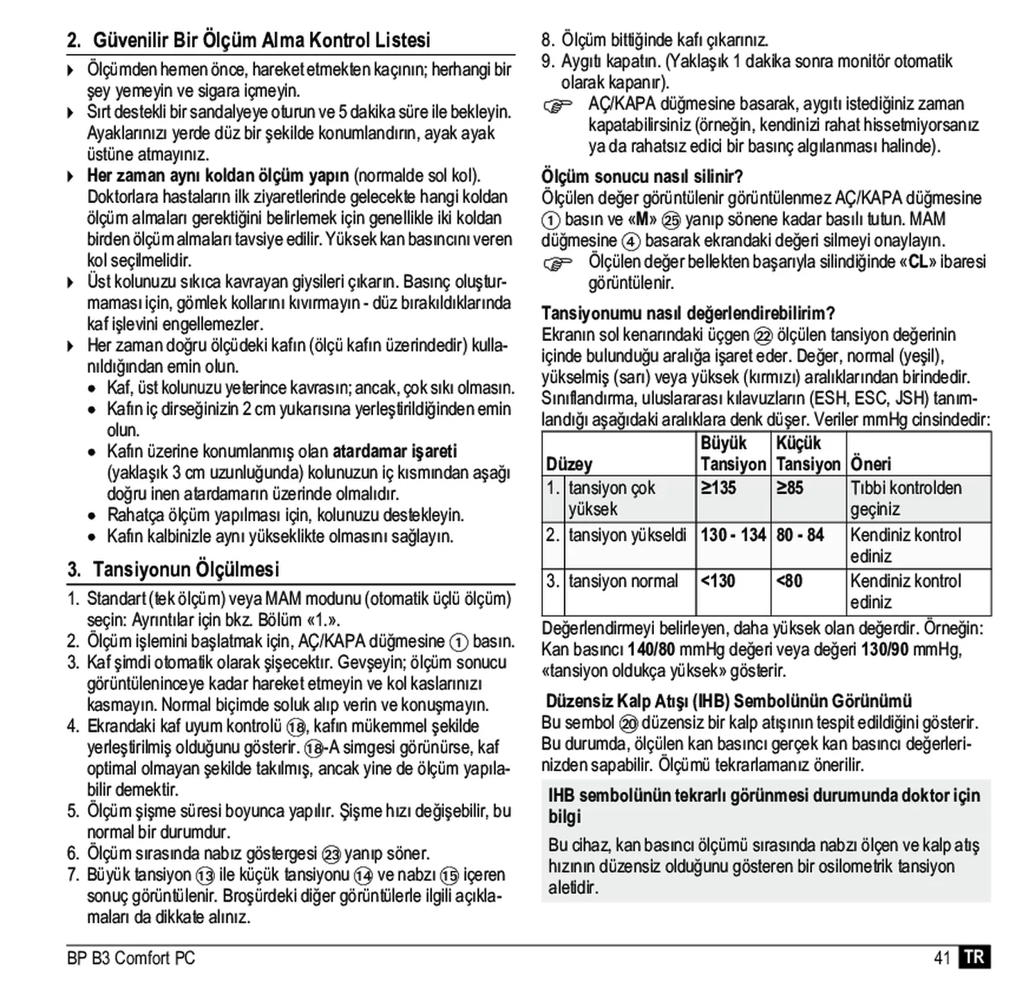 Microlife BP Bloeddrukmeter B3 Comfort PC afbeelding van document #43, gebruiksaanwijzing