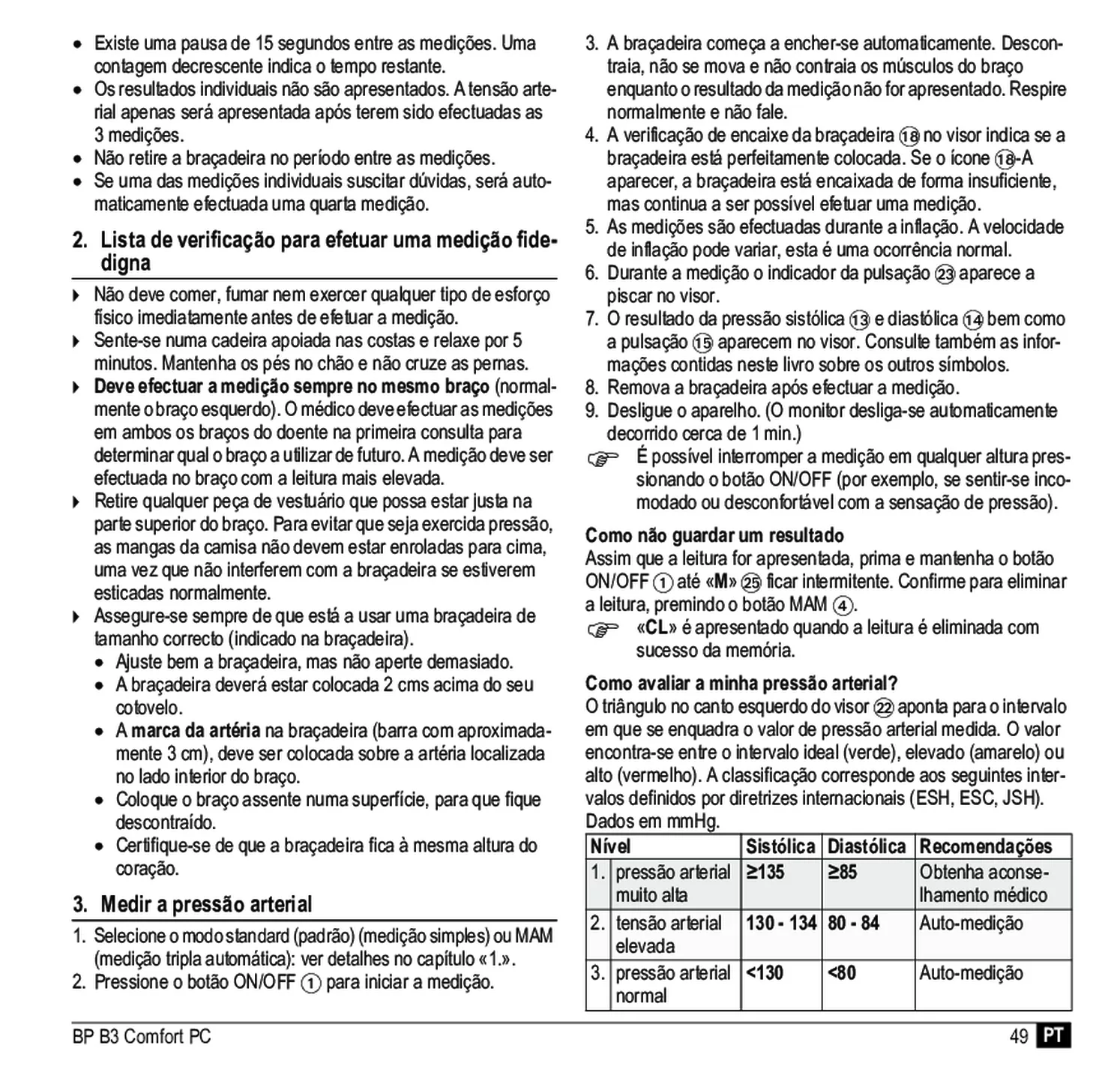 Microlife BP Bloeddrukmeter B3 Comfort PC afbeelding van document #51, gebruiksaanwijzing