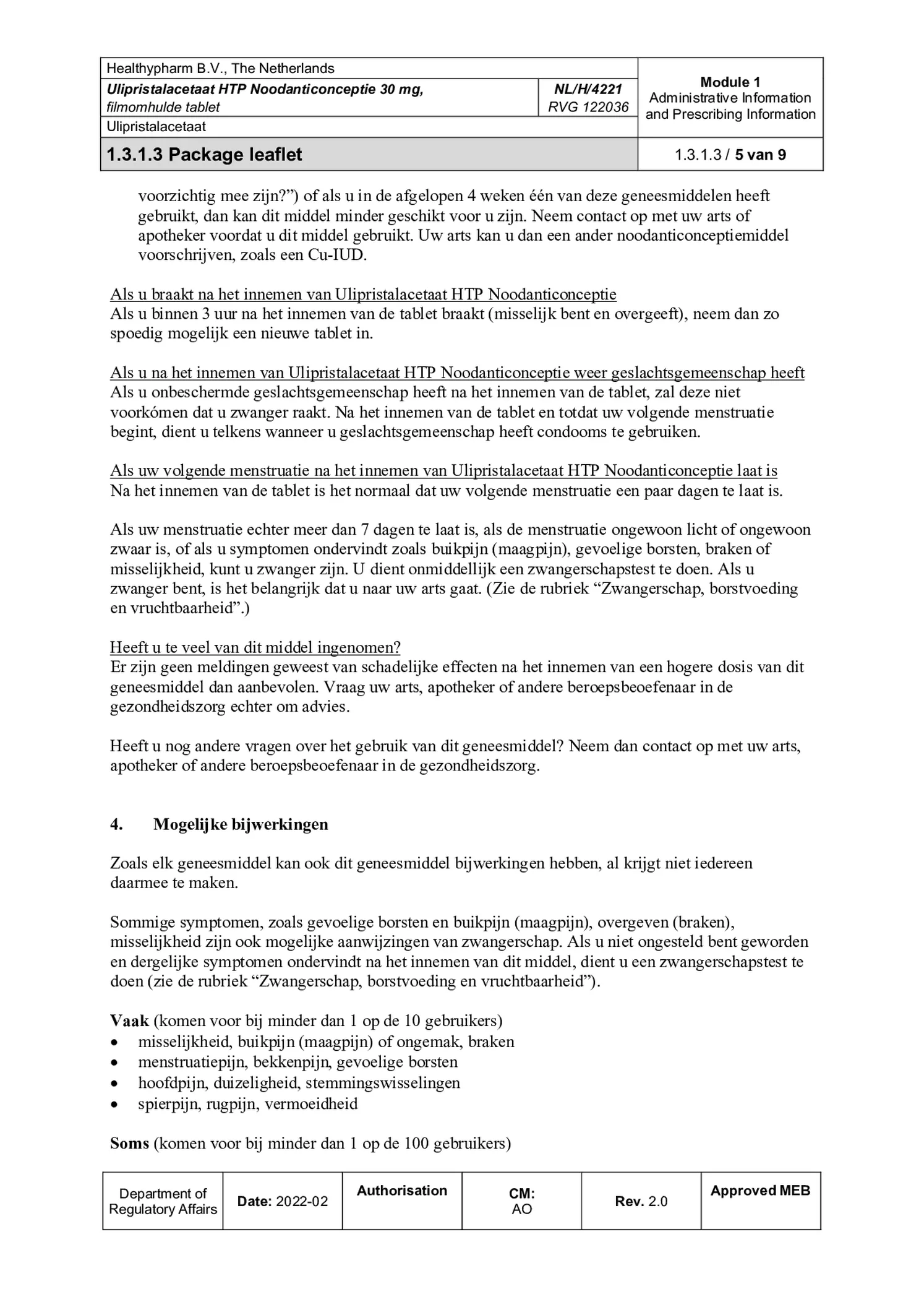 Noodanticonceptie afbeelding van document #5, bijsluiter