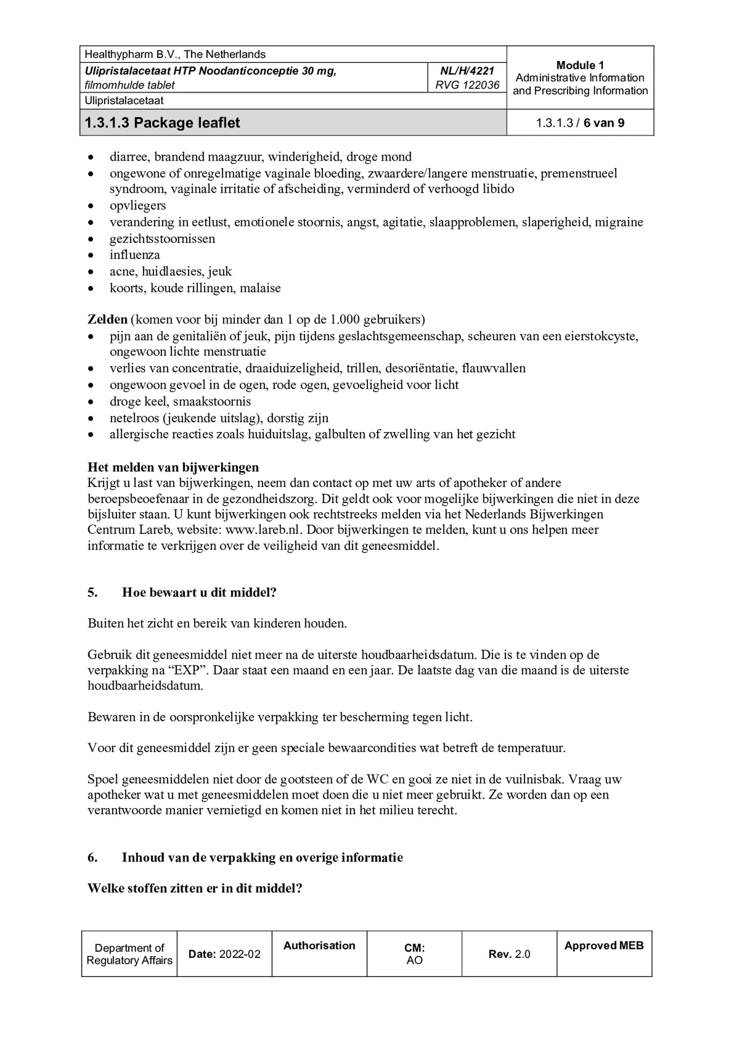 Noodanticonceptie afbeelding van document #6, bijsluiter