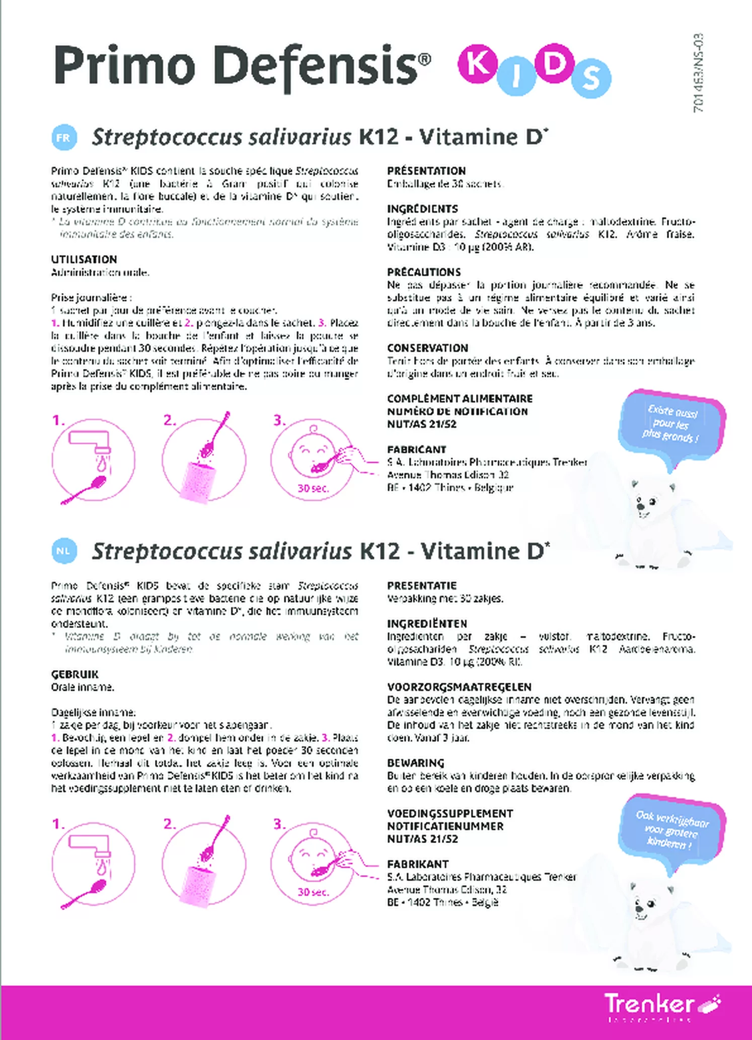 Primo Defensis Kids afbeelding van document #1, gebruiksaanwijzing