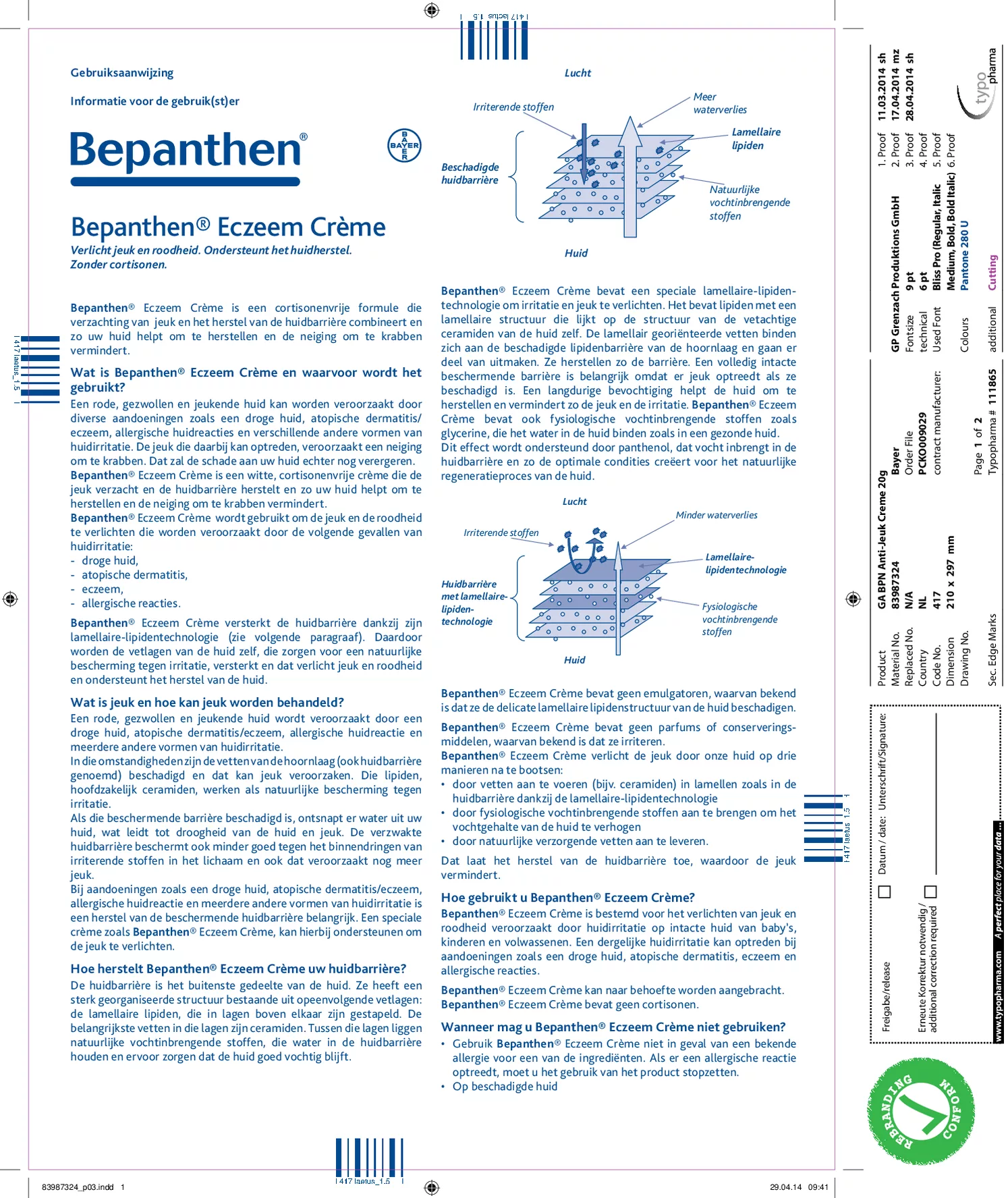 Herstel Uw Huid Pakket - afbeelding van document #3, gebruiksaanwijzing