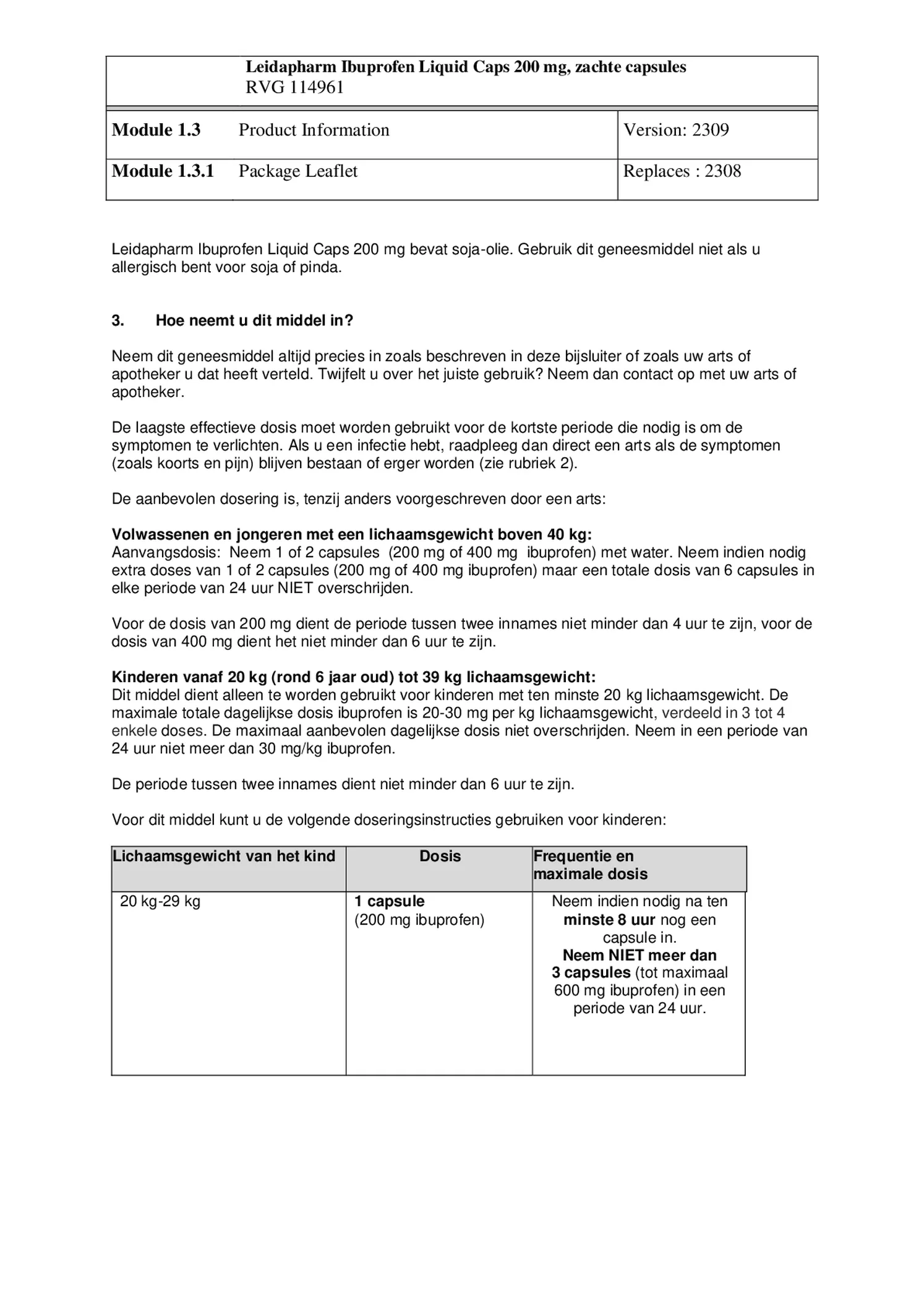 Ibuprofen 200mg Liquid Capsules afbeelding van document #6, bijsluiter