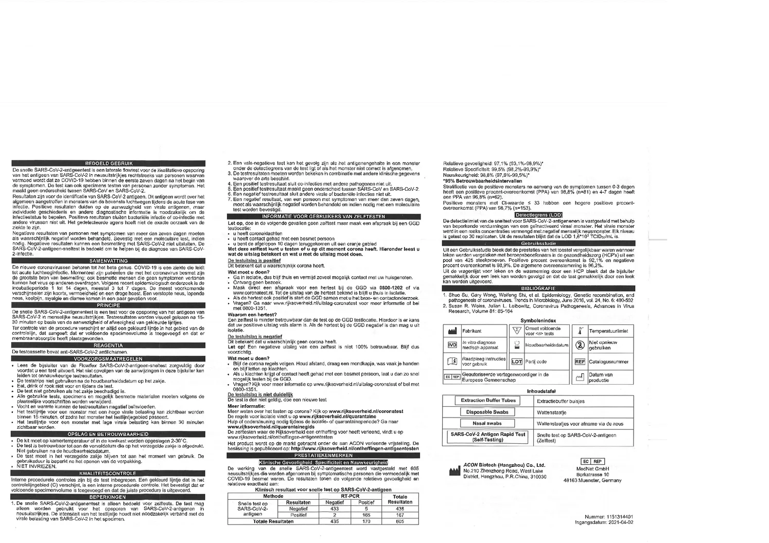 Flowflex Covid-19 Antigeen Sneltest afbeelding van document #2, gebruiksaanwijzing