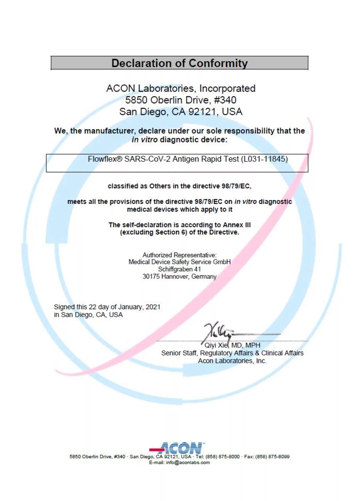 Flowflex Covid-19 Antigeen Sneltest afbeelding van document #13, informatiefolder