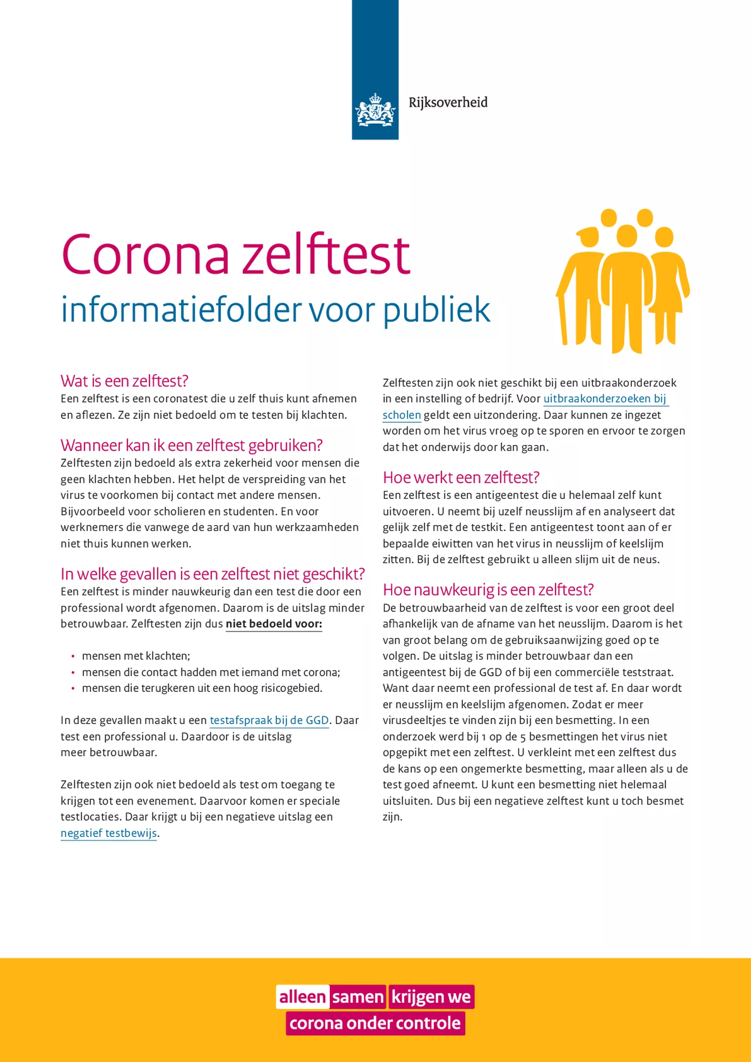 Flowflex Covid-19 Antigeen Sneltest afbeelding van document #1, informatiefolder