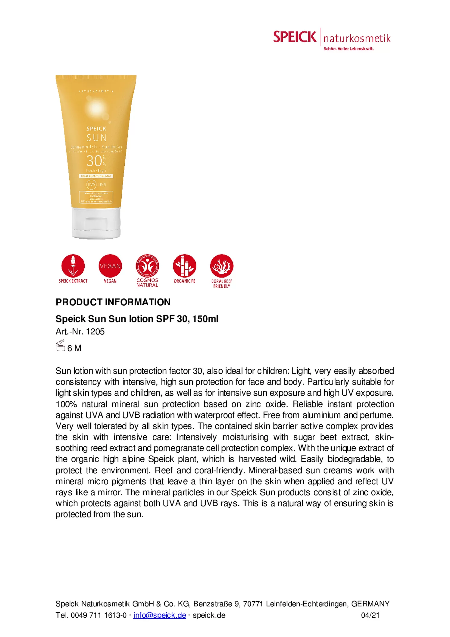 Sun Sunlotion SPF30 afbeelding van document #1, gebruiksaanwijzing