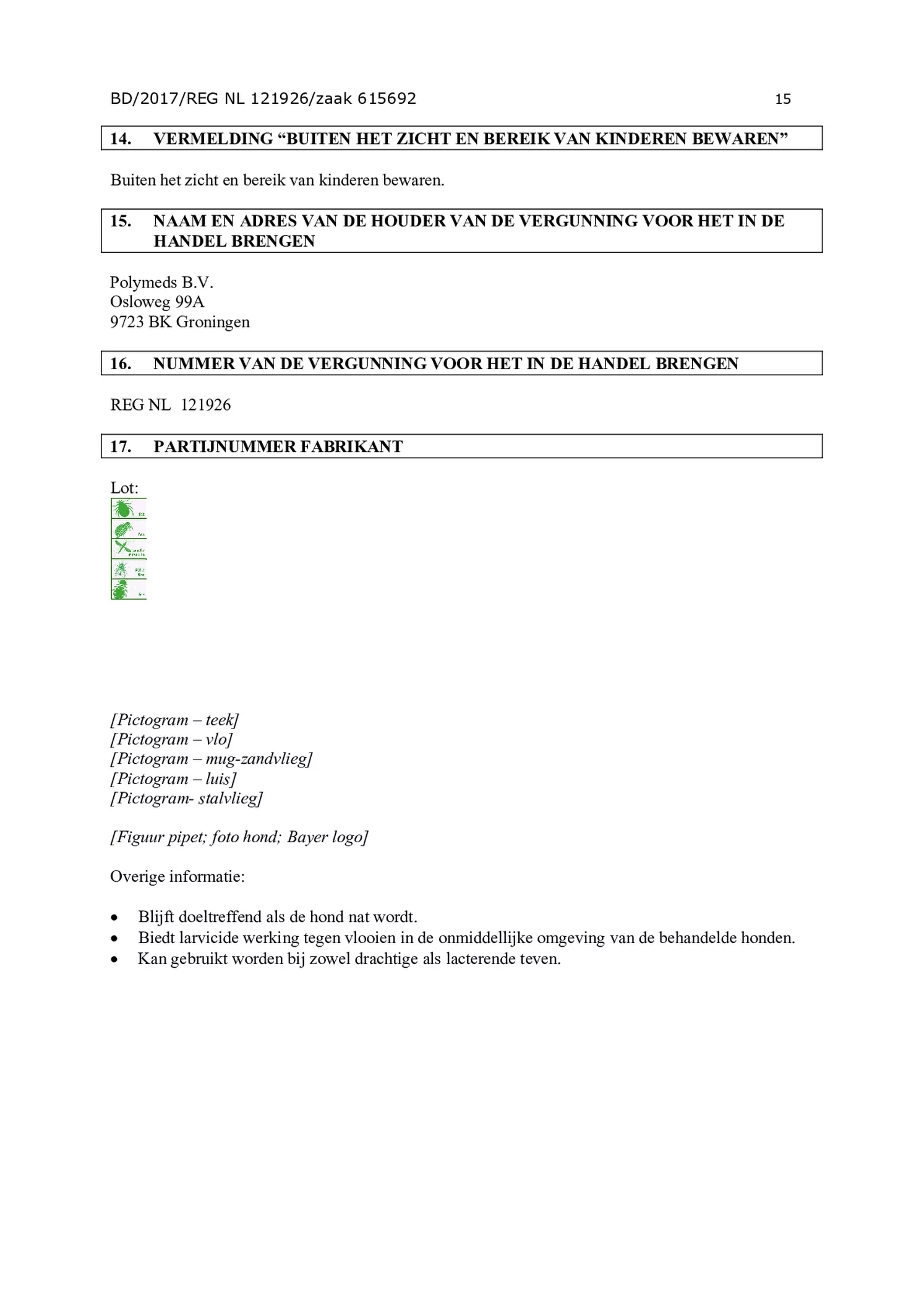 Hond Spot-on Solution 400/2000 afbeelding van document #15, gebruiksaanwijzing