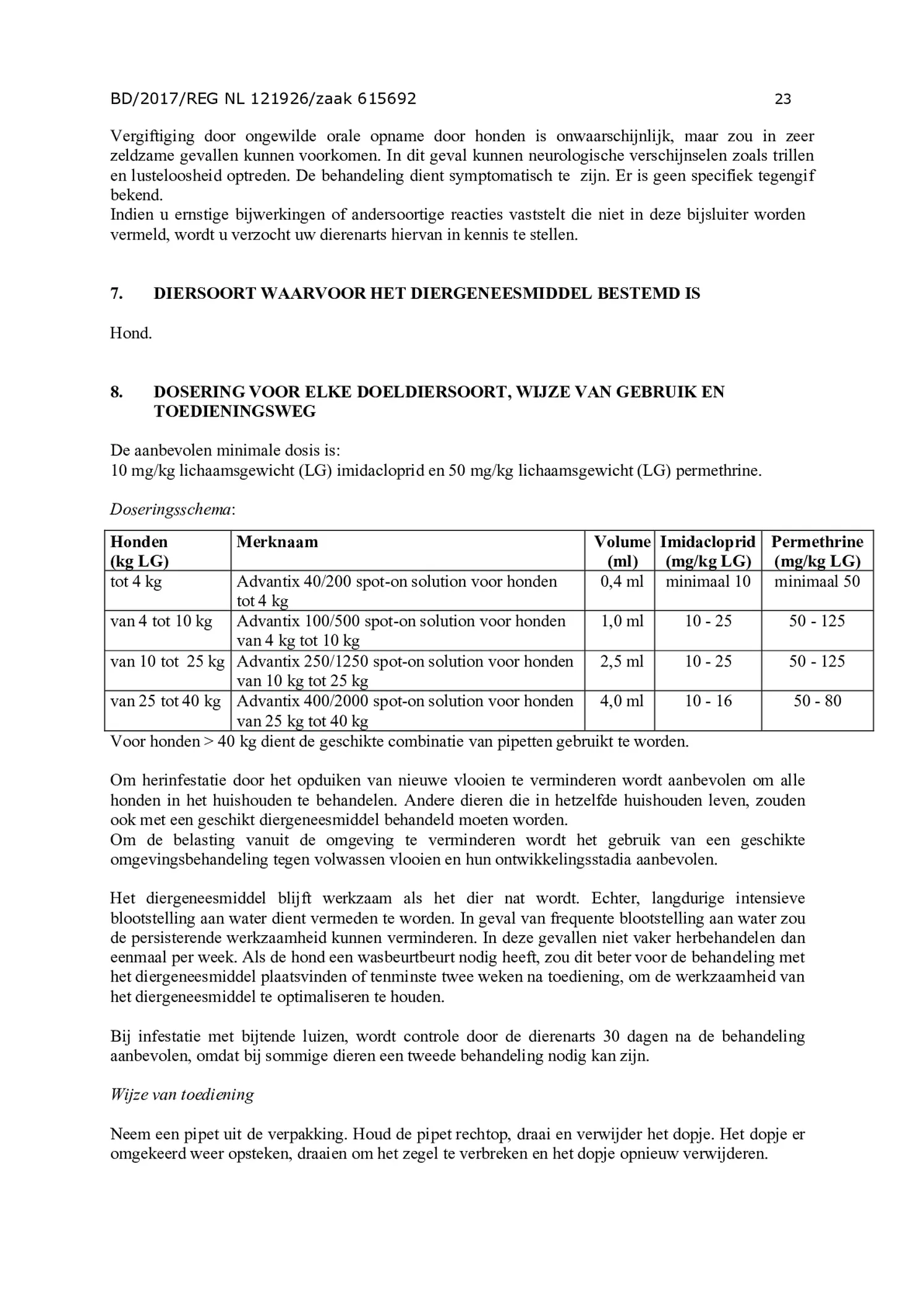 Hond Spot-on Solution 400/2000 afbeelding van document #23, gebruiksaanwijzing