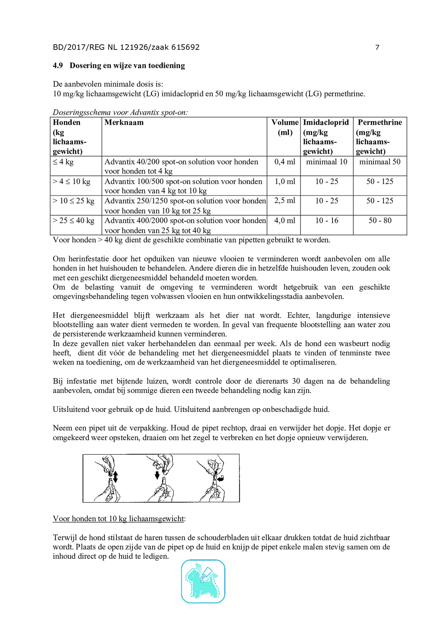 Hond Spot-on Solution 400/2000 afbeelding van document #7, gebruiksaanwijzing