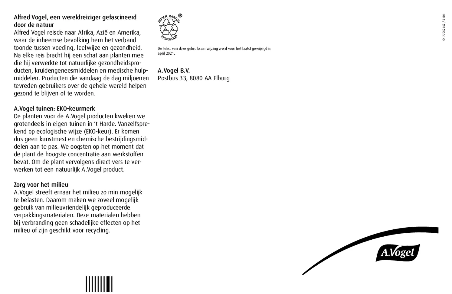 Pollinosan® Tabletten afbeelding van document #2, gebruiksaanwijzing