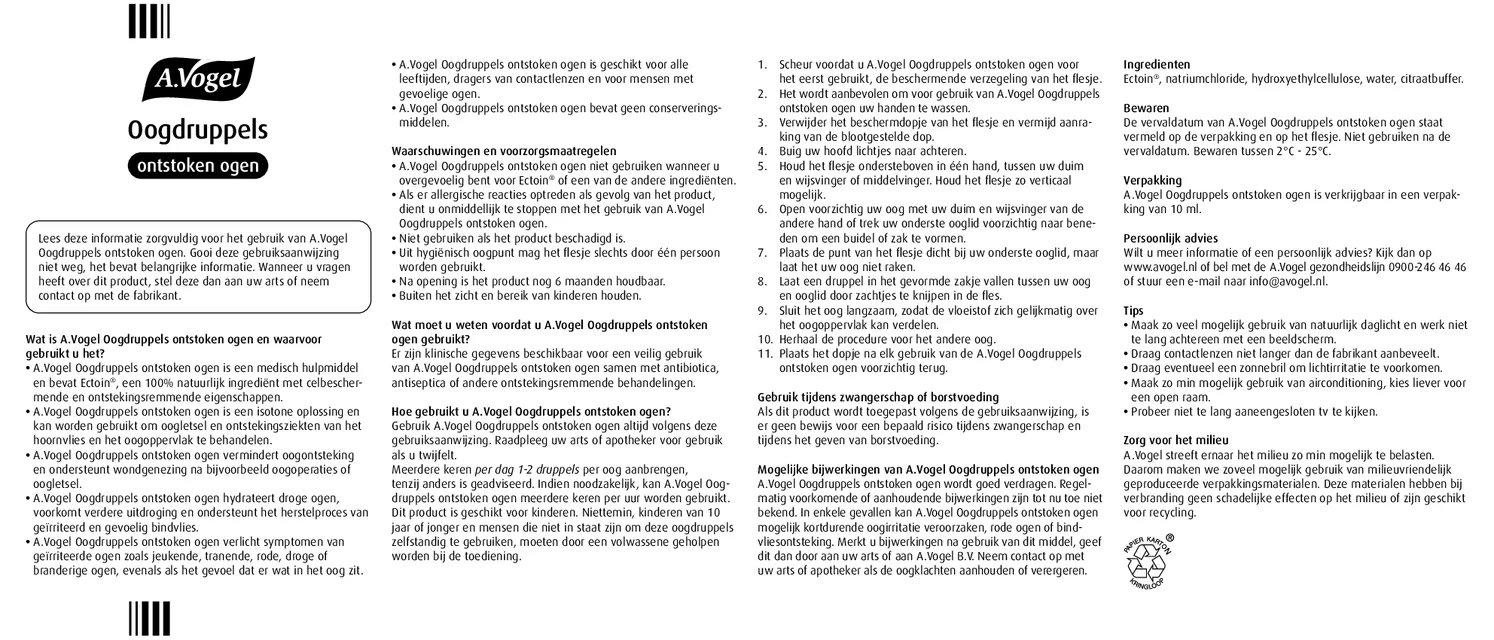 Oogdruppels Ontstoken Ogen afbeelding van document #1, gebruiksaanwijzing