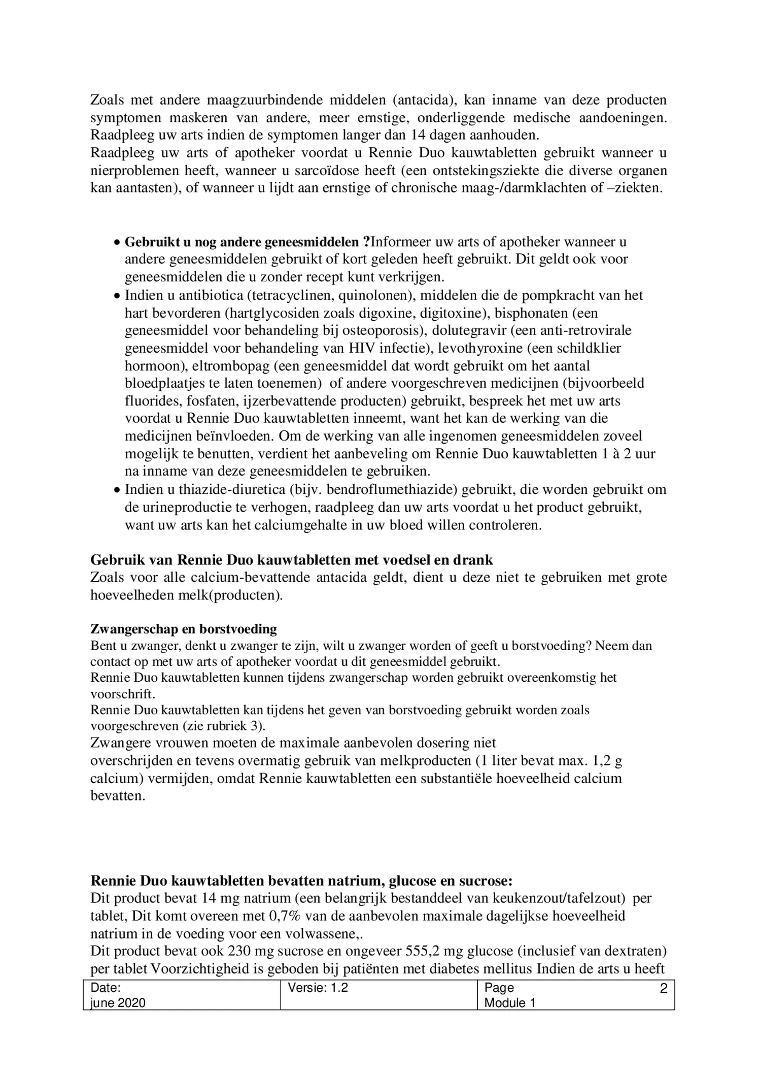 Duo Kauwtabletten afbeelding van document #2, bijsluiter