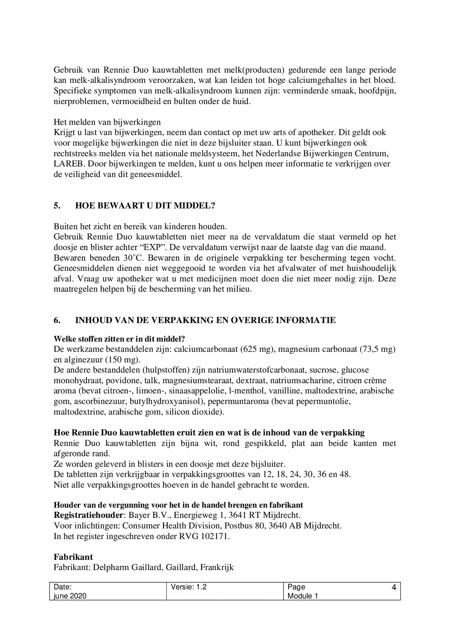 Duo Kauwtabletten afbeelding van document #4, bijsluiter