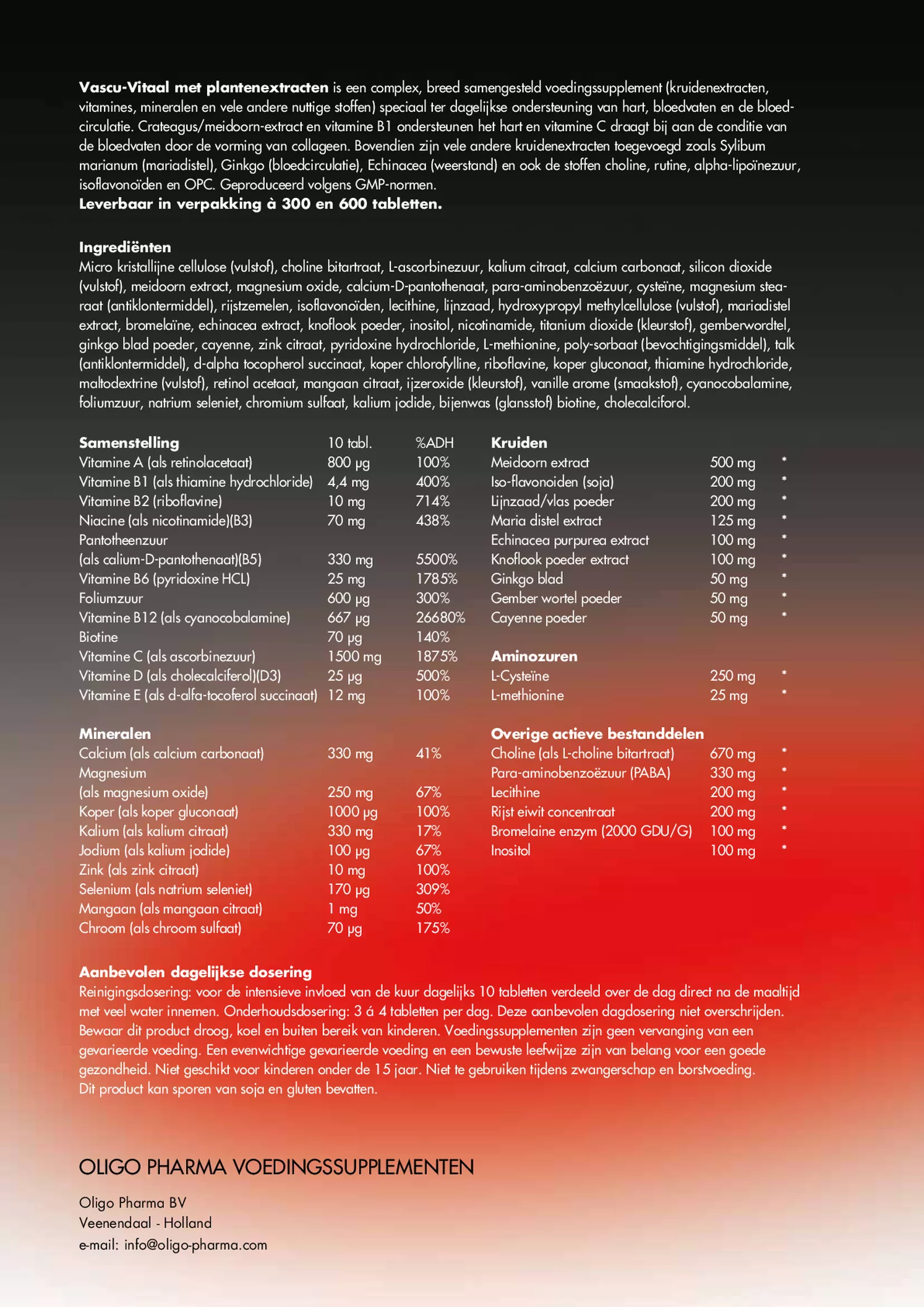 Plantenextract Capsules afbeelding van document #2, gebruiksaanwijzing