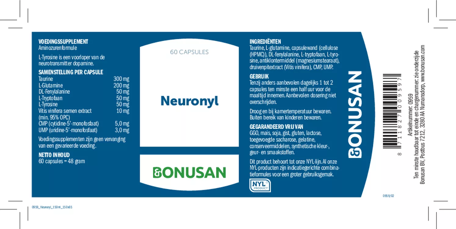 Neuronyl Capsules afbeelding van document #1, etiket