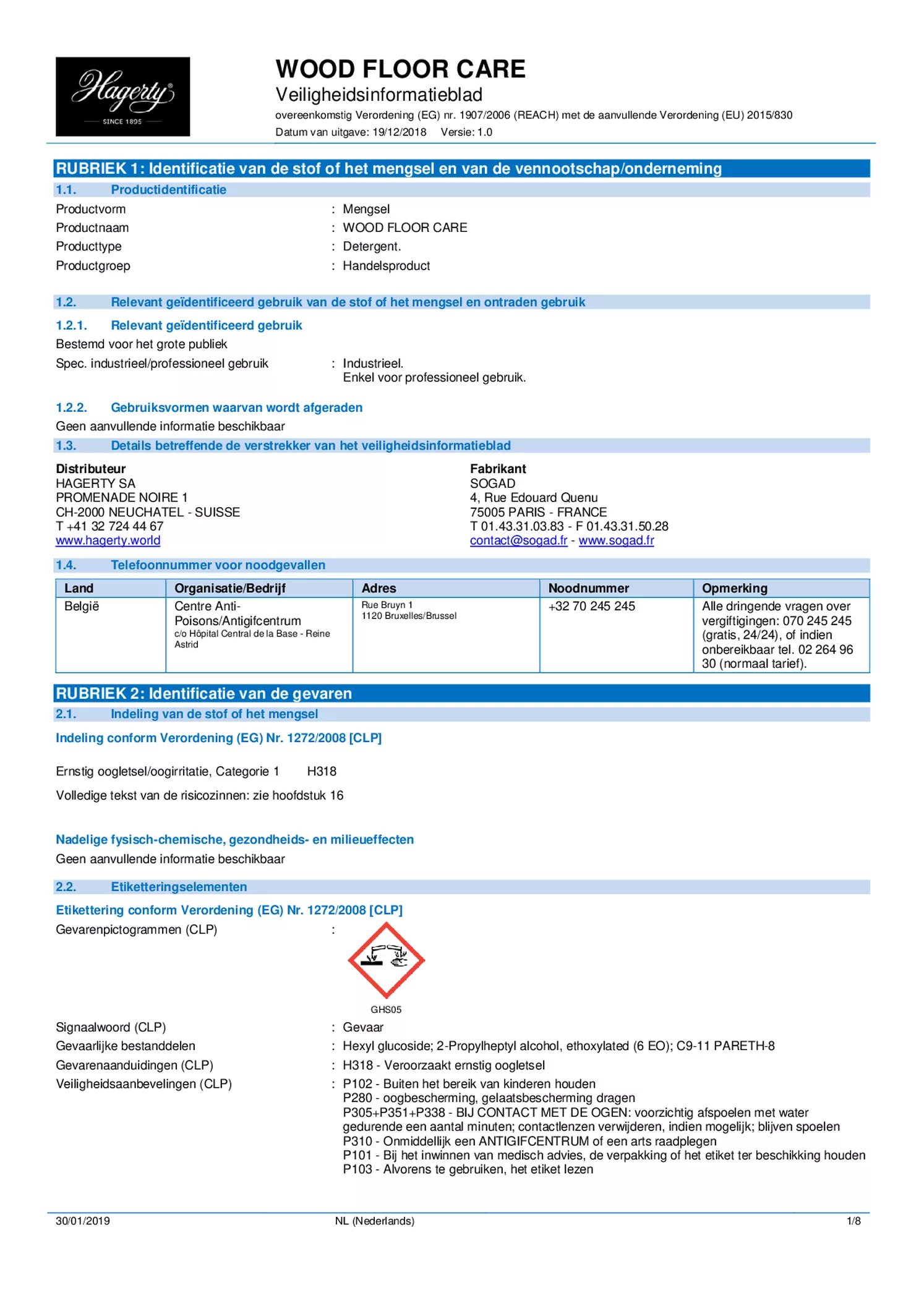 Wood Care Hout Reiniger afbeelding van document #1, informatiefolder