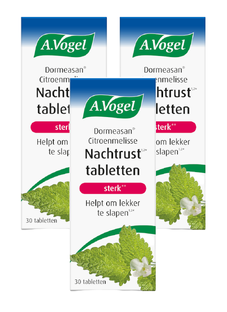 A.Vogel Dormeasan Citroenmelisse sterk** Tabletten Multiverpakking 3x30ST 