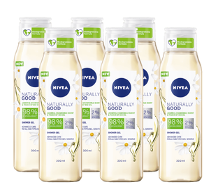 Nivea Naturally Good Jasmin & Chamomile Shower Gel Voordeelverpakking 6x300ML 