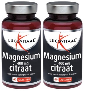 Lucovitaal Magnesium Citraat 400mg Tabletten 2x60TB 