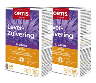 Ortis MethodDraine Lever Zuivering Tabletten 2x60st 2x60TB 