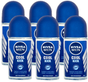 Nivea Men Cool Kick Roll-on Voordeelverpakking 6x50ML