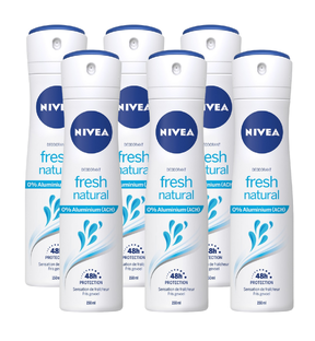 Nivea Fresh Natural Deodorant Spray Voordeelverpakking 6x150ML 