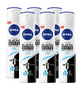 Nivea Black & White Invisible Pure Deodorant Spray Voordeelverpakking 6x150ML 