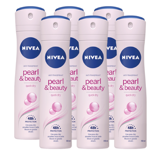 Nivea Pearl & Beauty Deodorant Spray Voordeelverpakking 6x150ML 