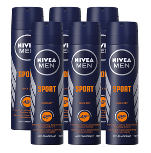 Nivea Men Sport Deodorant Spray Voordeelverpakking 6x150ML 