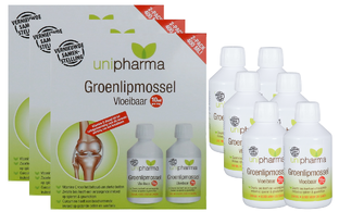 Unipharma Groenlipmossel Vloeibaar Duo-verpakking 3x400ML 