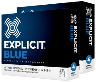 Explicit Blue Erectiepillen 2-pack 2x4ST 