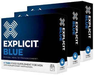 Explicit Blue Erectiepillen 2-pack 3x4ST 