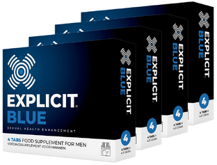 Explicit Blue Erectiepillen 2-pack 4x4ST 