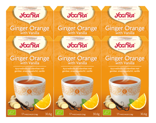 Yogi Tea Ginger Orange With Vanilla Voordeelverpakking 6x17ST 