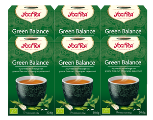 Yogi Tea Green Balance Voordeelverpakking 6x17ST 