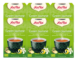 Yogi Tea Green Jasmine Voordeelverpakking 6x17ST 