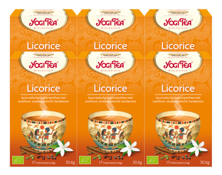 Yogi Tea Licorice Voordeelverpakking 6x17ST 