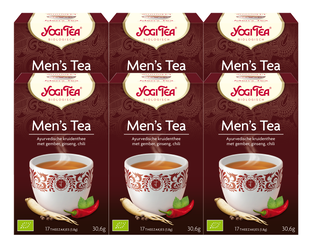 Yogi Tea Men's Tea Voordeelverpakking 6x17ST 