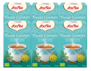 Yogi Tea Throat Comfort Voordeelverpakking 6x17ST 