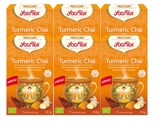 Yogi Tea Turmeric Chai Voordeelverpakking 6x17ST 