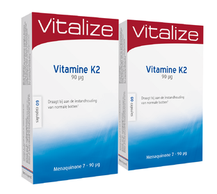 Vitalize Vitamine K2 Capsules Voordeelverpakking 2x60CP 