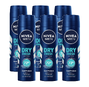 Nivea Men Dry Fresh Deodorant Spray Voordeelverpakking 6x150ML 