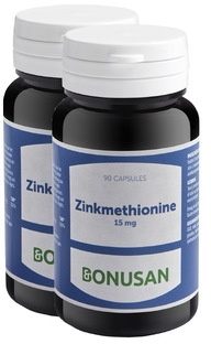 Bonusan Zinkmethionine 15mg Capsules Duoverpakking 2x90CP 