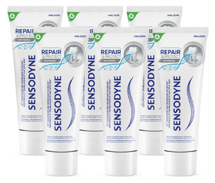 Sensodyne Repair & Protect Deep Repair Whitening tandpasta Multiverpakking 6x75ML 