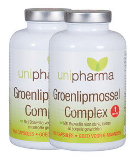 Unipharma Groenlipmossel Complex Capsules Multipack 2x180CP 