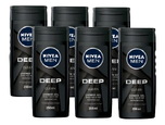 Nivea Men Deep Clean Shower Gel Voordeelverpakking 6x250ML